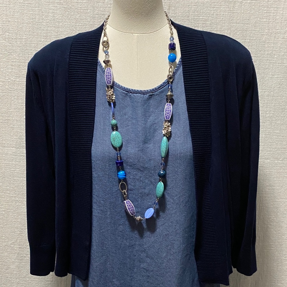 Premier Design Blue Lagoon Beaded Necklace